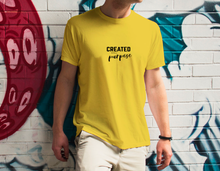 Cargar imagen en el visor de la galería, Polera Unisex "Created with a purpose".