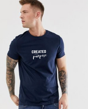 Cargar imagen en el visor de la galería, Polera Unisex "Created with a purpose".