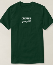 Cargar imagen en el visor de la galería, Polera Unisex "Created with a purpose".