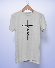 Cargar imagen en el visor de la galería, Polera Unisex "Jesús Cruz frontal".