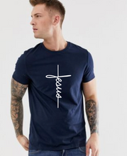 Cargar imagen en el visor de la galería, Polera Unisex "Jesús Cruz frontal".