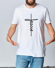 Cargar imagen en el visor de la galería, Polera Unisex "Jesús Cruz frontal".