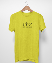 Cargar imagen en el visor de la galería, Polera Unisex "Faith Hope Love".
