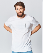 Cargar imagen en el visor de la galería, Polera unisex "Jesús cruz Lateral"
