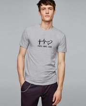 Cargar imagen en el visor de la galería, Polera Unisex &quot;Faith Hope Love&quot;.
