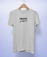 Cargar imagen en el visor de la galería, Polera Unisex &quot;Created with a purpose&quot;.
